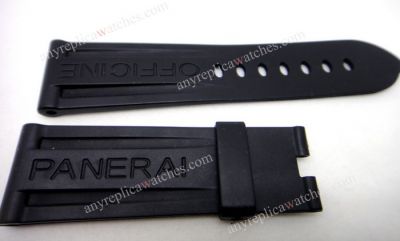 Replica Officine Panerai Rubber Strap 24mm No Clasp